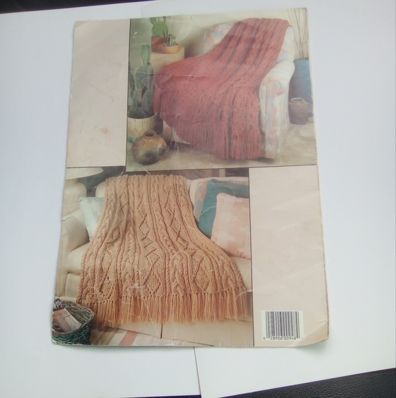 Vintage Leisure Arts Quick Knit Afghans 4 Knitting - Picture 2 of 2